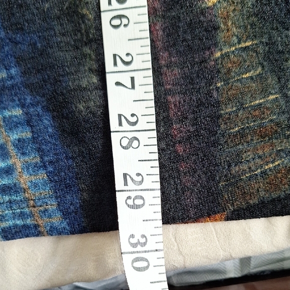 Geometric Pattern Open-Front Cardigan - Picture 8 of 9